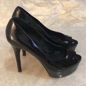 B Brian Atwood Platform Peep Toe Pumps